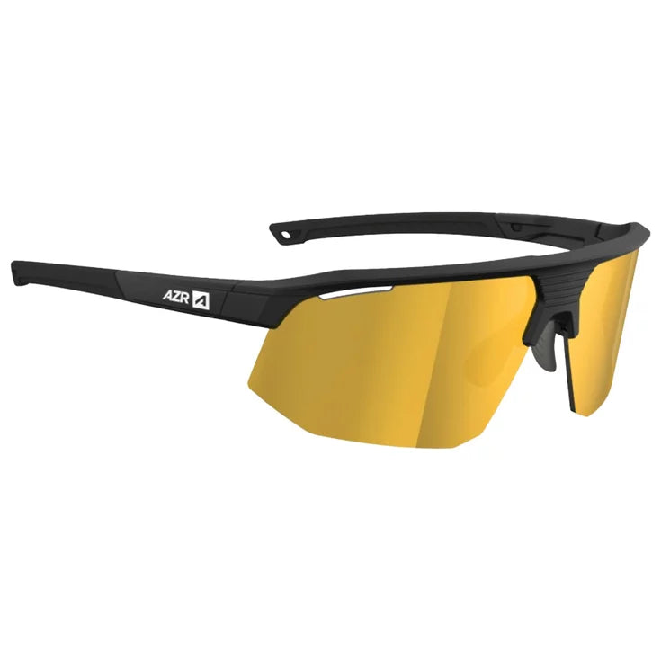 Lunettes AZR ARROW RX NOIRE MATE / ECRAN HYDROPHOBE GOLD MULTICOUCHE