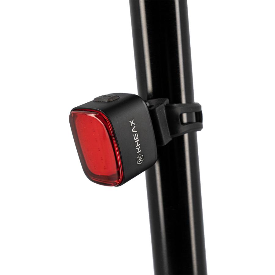 ECLAIRAGE VELO AR RECHARGEABLE USB-C KHEAX MAÏA 70L FIXATION TIGE DE SELLE LED ACCELER.