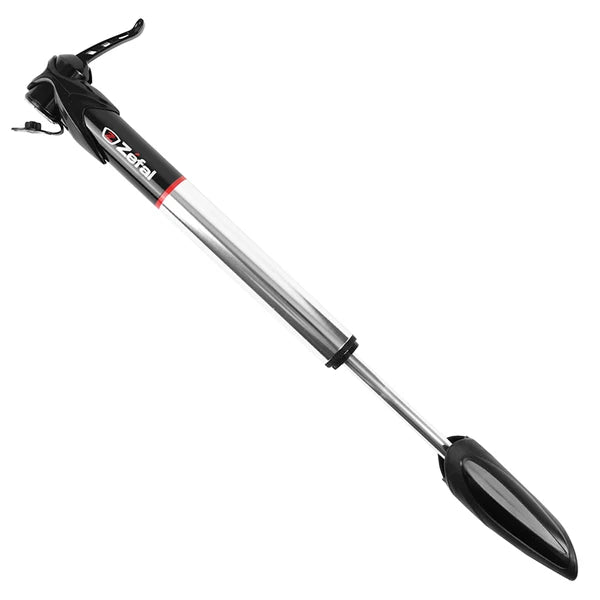 POMPE MINI ROUTE ZEFAL AIR PROFIL XL ALU ARGENT TELESCOPIQUE 9BARS L230mm VP/VS 108g