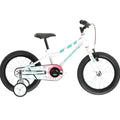 VELO VTT ENFANT 16" KROSS MINI 3.0 ACIER BLANC / VERT / CORAIL