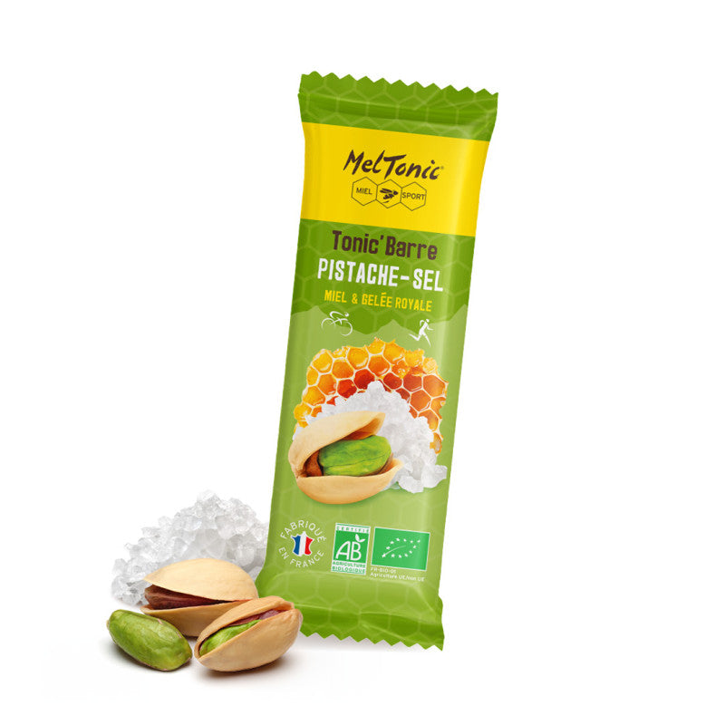 Barre énergétique bio Pistaches et fleur de sel Meltonic