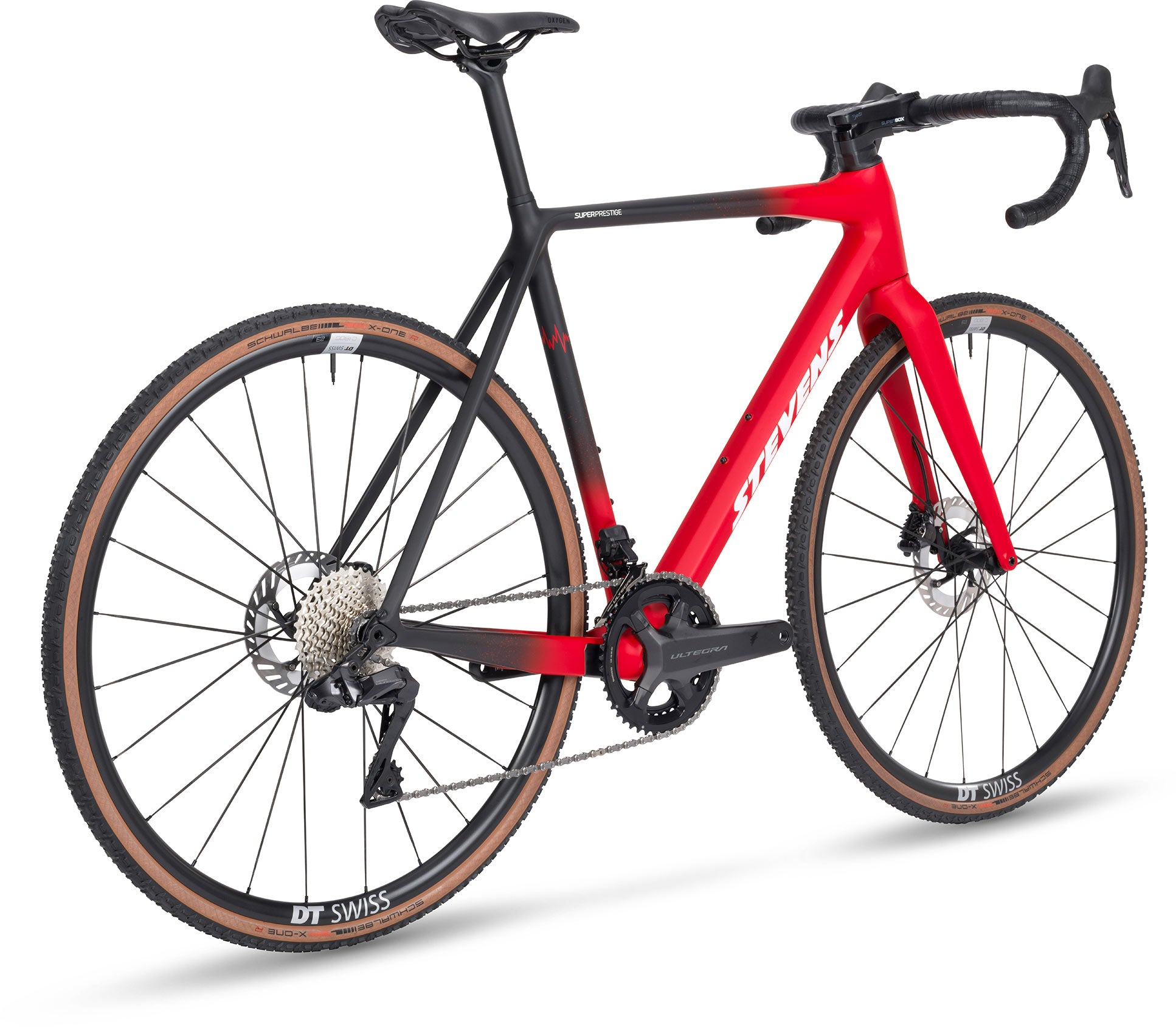 Cyclo-cross stevens Super Prestige Di2 red black 2025