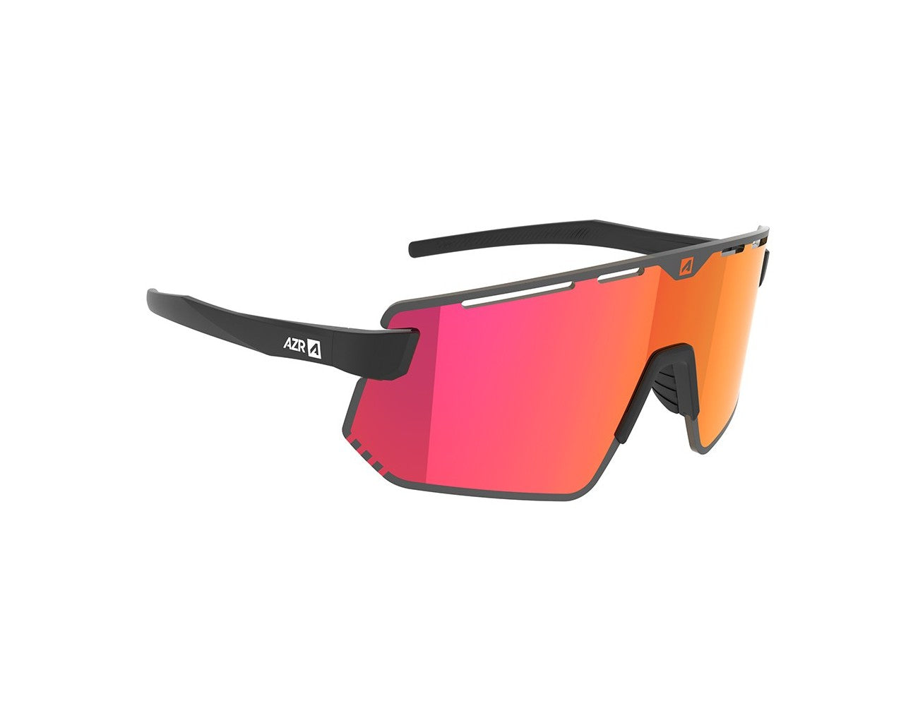 Lunettes AZR Flash RX noire mate / écran hydrophobe rouge multicouche