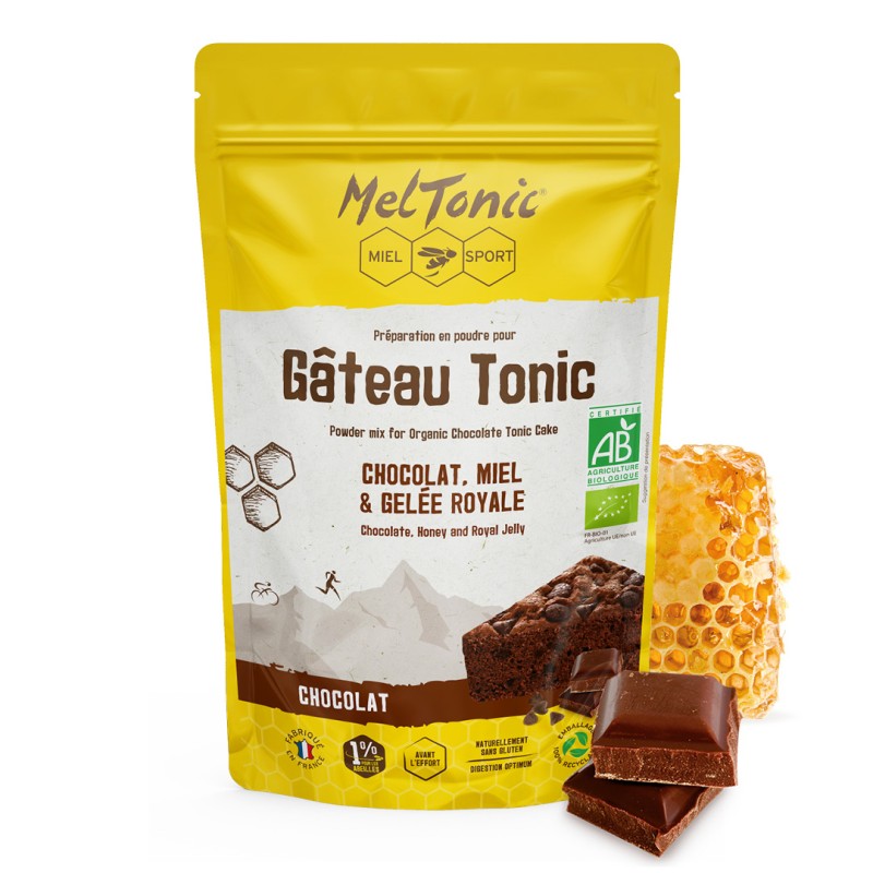 Gâteau énergétique bio Chocolat miel gelée royale Meltonic