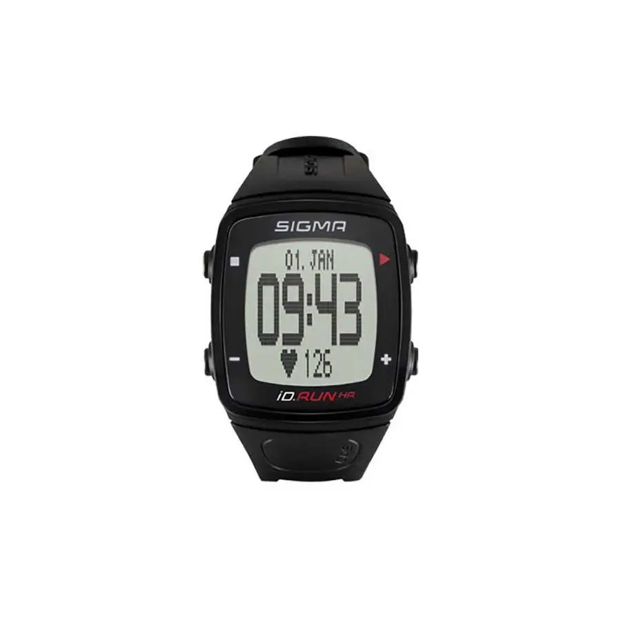 MONTRE GPS CARDIO SIGMA ID.RUN HR NOIR 10 FONCTIONS DONT DISTANCE ET VITESSE GPS PRISE DE LA FREQUENCE CARDIAQUE AU POIGNET
