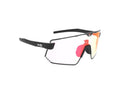 Lunettes AZR Kromic flash RX noire vernie / écran hydrophobe irisé rouge photochromique cat 1 à 3