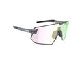 Lunettes AZR Kromic Flash RX crystal noire vernie / écran hydrophobe irisé vert photochromique cat 1 à 3