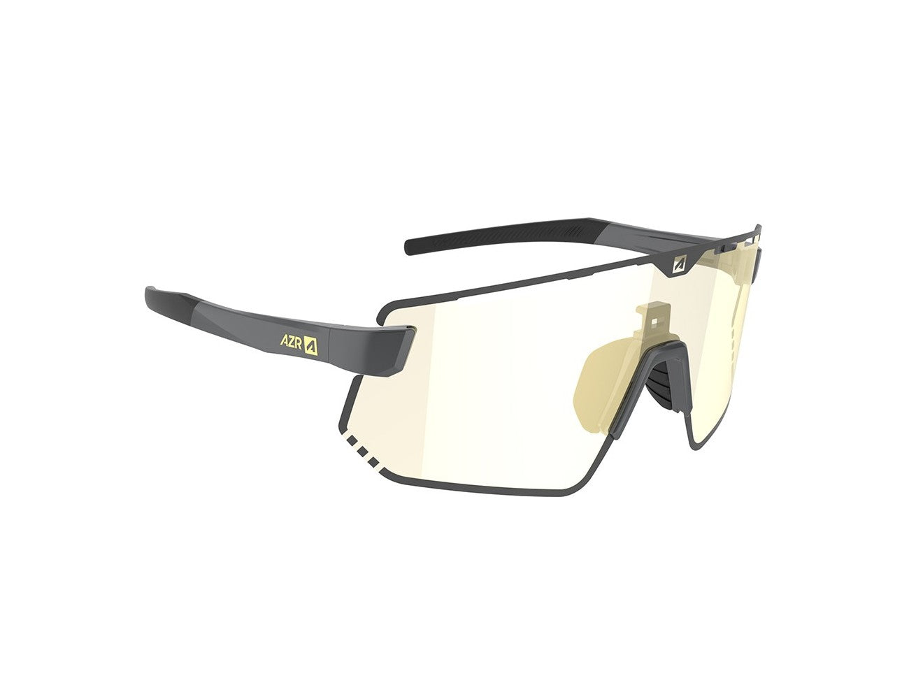 Lunettes AZR Kromic Flash RX carbone mate / écran hydrophobe irisé gold photochromique cat 1 à 3