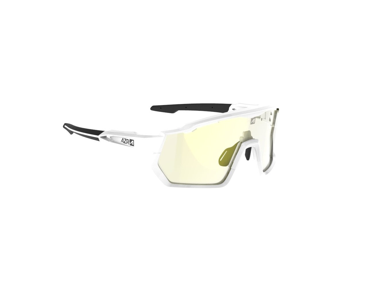 Lunettes AZR Kromic pro race rx blanche vernie / écran irisé gold photochromique cat 1 à 3