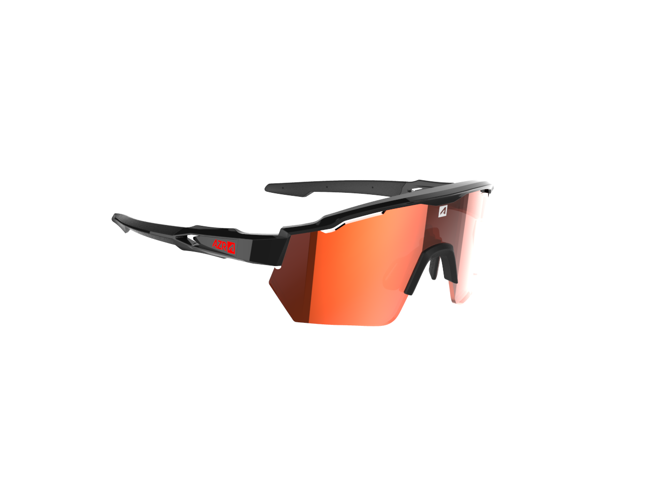 Lunettes AZR KROMIC RACE RX NOIRE/ROUGE VERNIE / ECRAN IRISE ROUGE PHOTOCHROMIQUE CAT 0 A 3