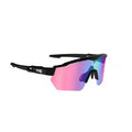 Lunettes AZR RACE RX noire mate / écran hydrophobe vermillon bleu multicouche