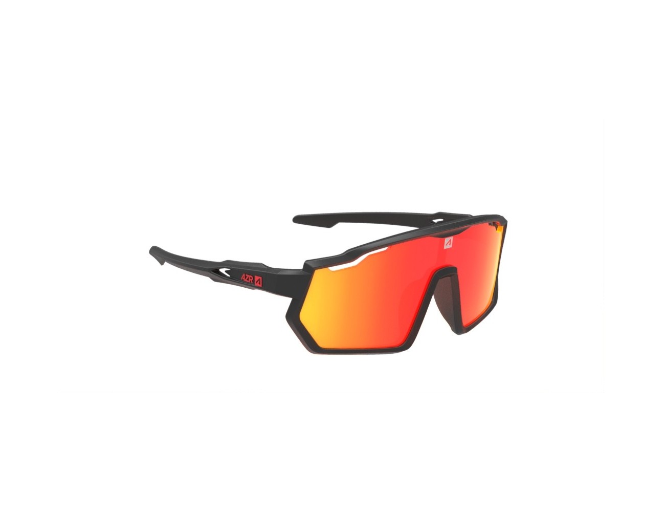 Lunettes AZR PRO RACE JR RX NOIRE MAT / ECRAN HYDROPHOBE ROUGE MULTICOUCHE