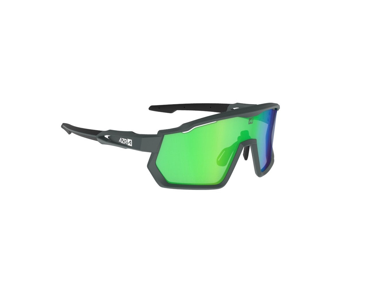 Lunettes AZR Pro Race RX carbonate mate / écran hydrophobe vert multicouche