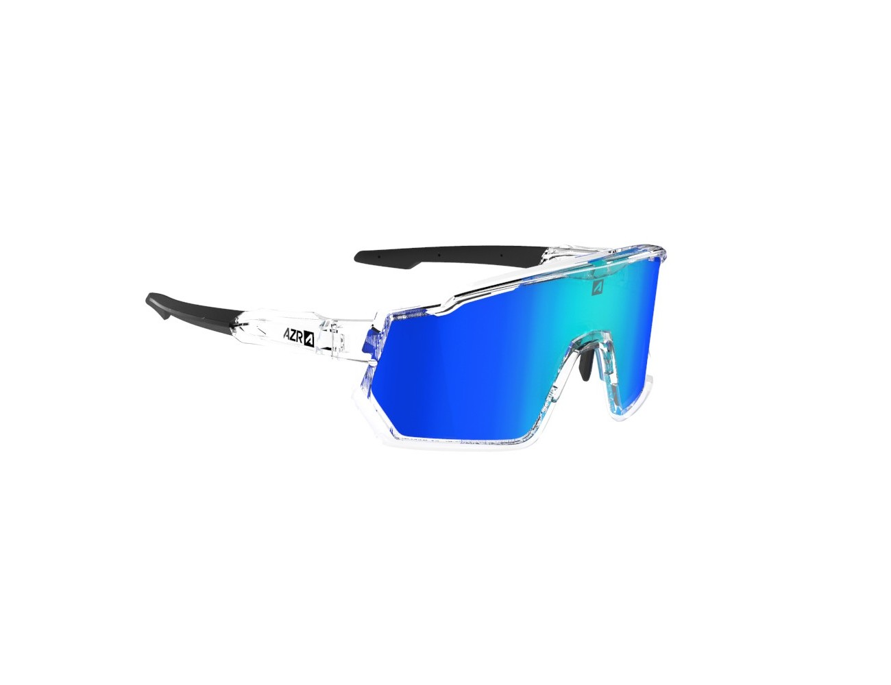 Lunettes AZR PRO RACE RX CRYSTALE VERNIE/ ECRAN BLEU MULTICOUCHE CAT 3