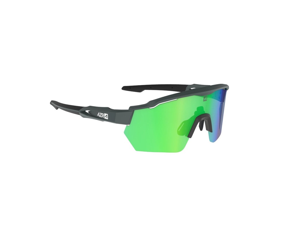 Lunettes AZR RACE RX CARBONE MATE / ECRAN HYDROPHOBE VERT MULTICOUCHE
