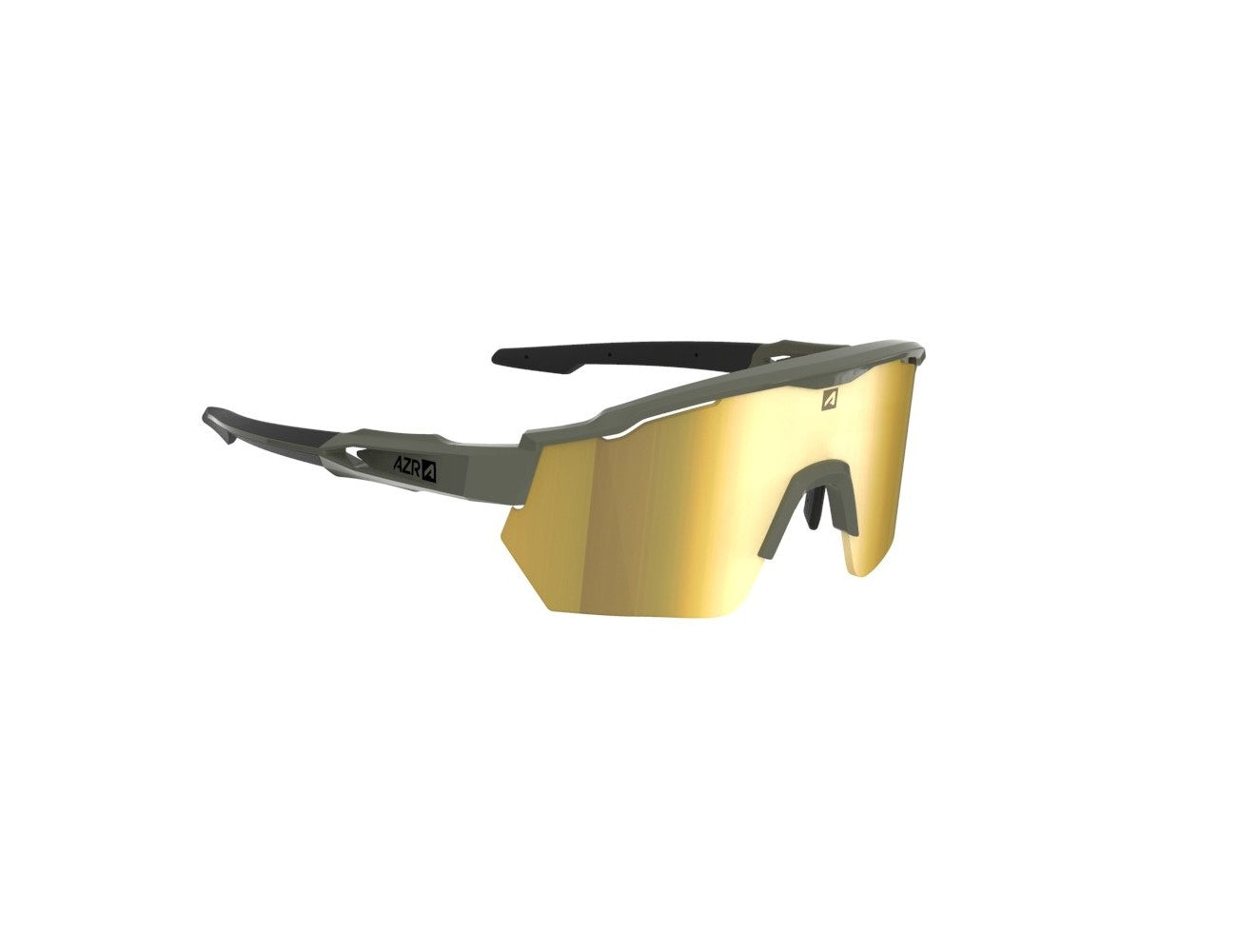 Lunettes AZR RACE RX KAKI MATE / ECRAN HYDROPHOBE JAUNE MULTICOUCHE